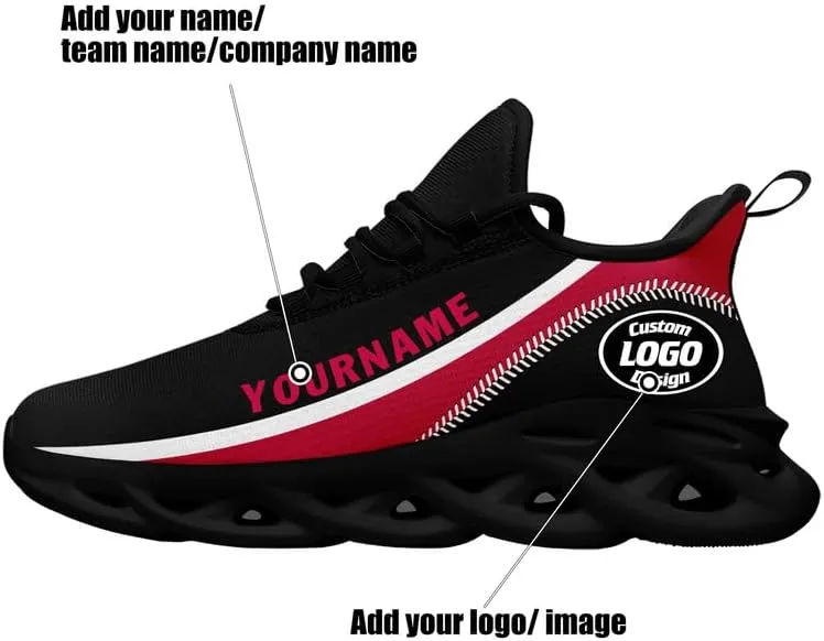 Custom Men's Sneaker Personalized Women's Running Shoes Light Weight Baseball Tennis Breathable Unisex Athletic Shoes