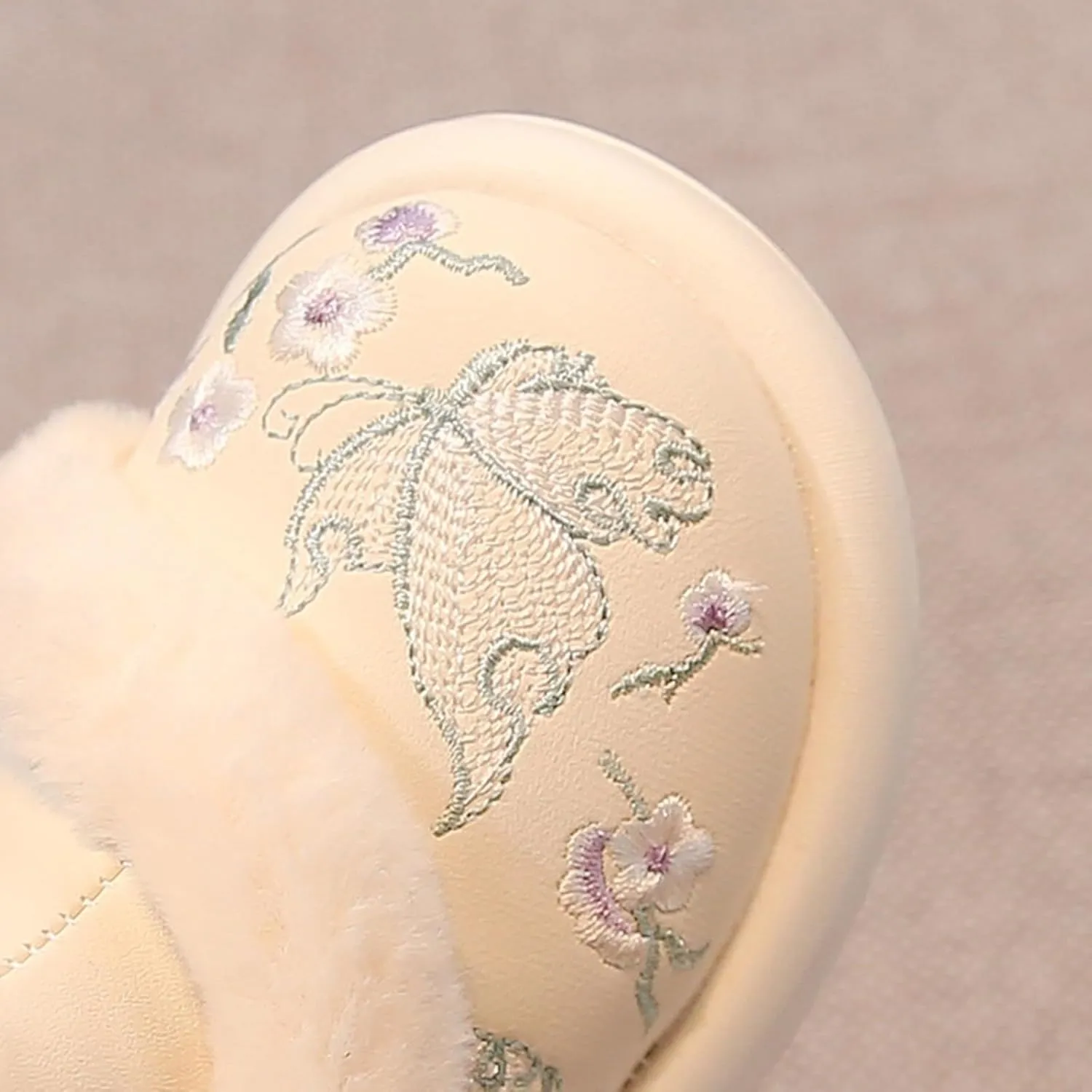 Cute Boots for Girls Size 3‐4 Big Kids Winter Boots Girls Boots Chinese Embroidered Outdoor Warm Anti Slip Snow Boots