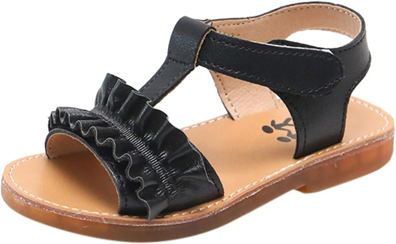 Cute Sandals for Kids Girls Sandals Kids Girls Soft-soled Shoes Non-slip Children Beach House Toddler Girl