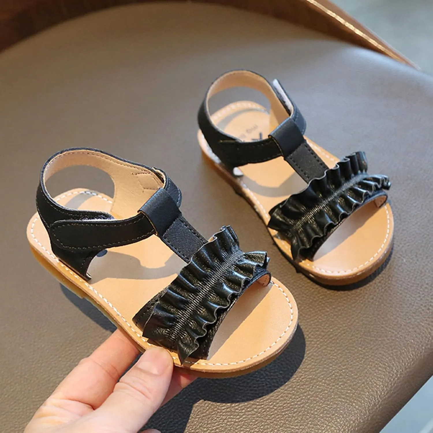 Cute Sandals for Kids Girls Sandals Kids Girls Soft-soled Shoes Non-slip Children Beach House Toddler Girl