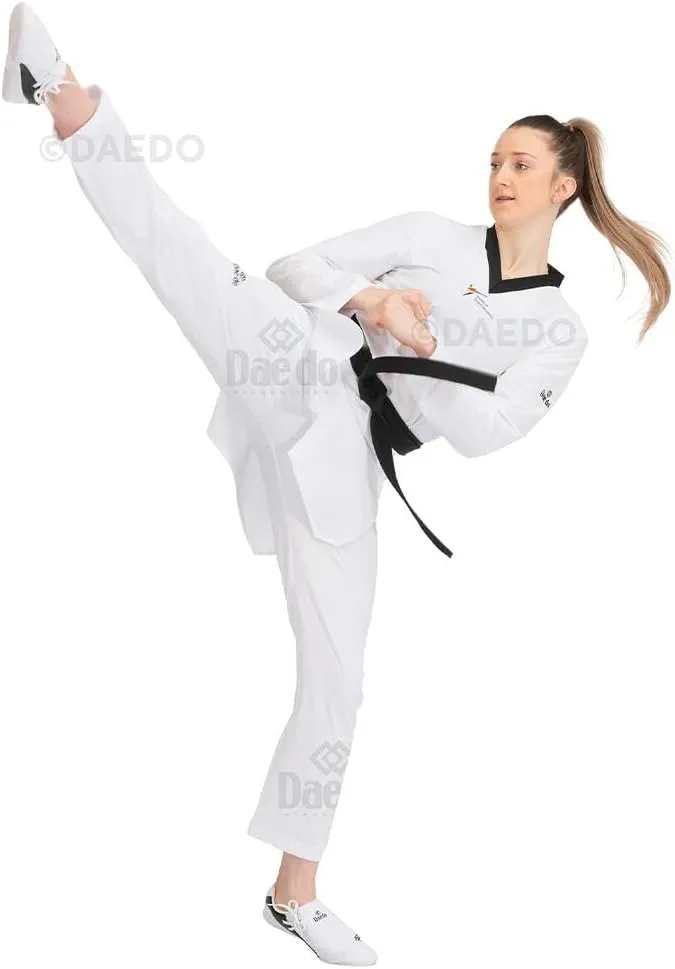 DAEDO Taekwondo Shoes “KIX” - Microfiber Outer Layer, Rubber Outsole, Lightweight and Elastic Design for Comfortable Taekwondo Training