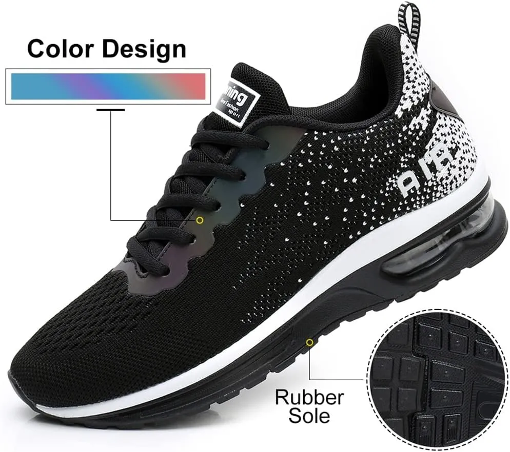 Dannto Women's Lightweight Walking Sneakers Air Cushion Tennis Athletic Running Fashion Sport Shoes for Girls