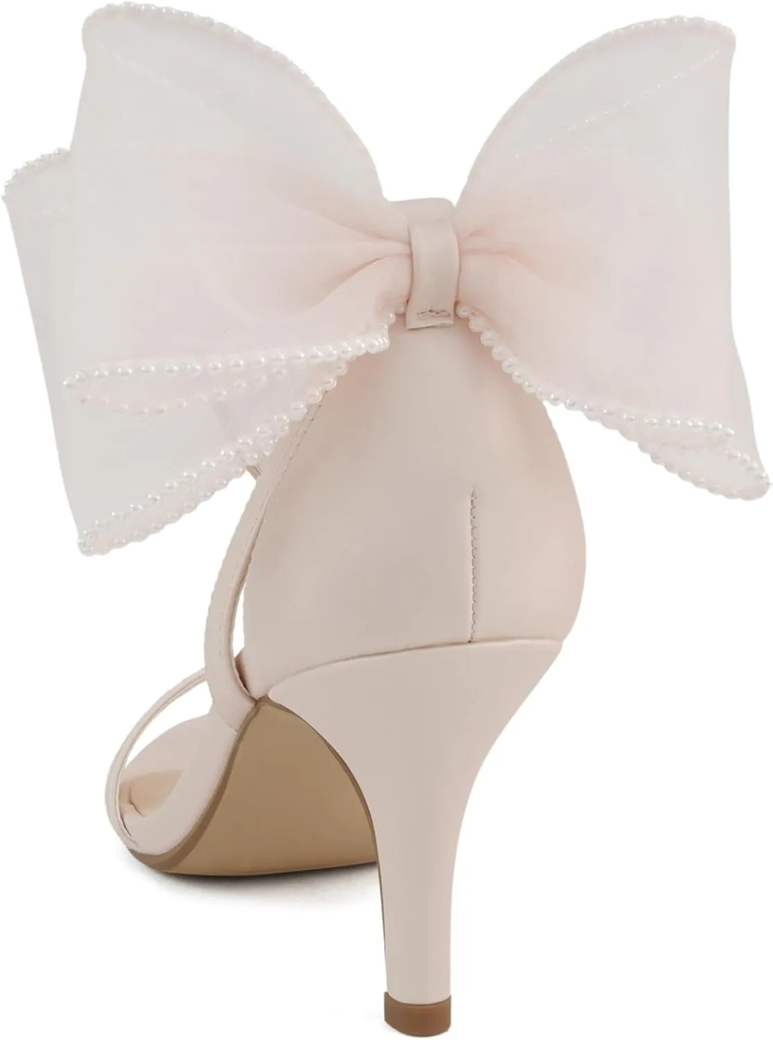 Delicious Everly ~ Women Ankle Strap Low Heel Bridal Dress Sandals