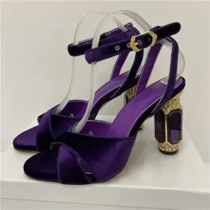 Diamond Heel Sandals
