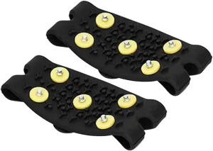 Didiseaon Shoe Grippers for Winter Non-Slip Crampons Ice Shoes Grippers Snow Universal Anti-Slip Spikes