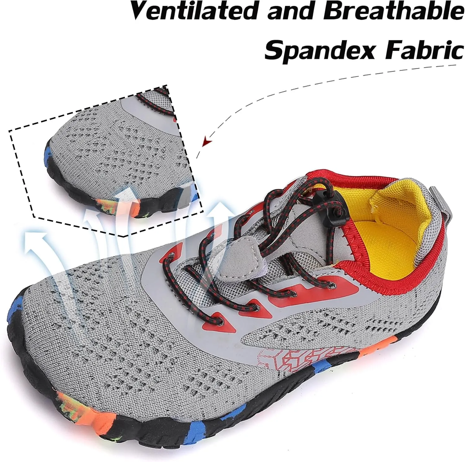 DimaiGlobal Kids Barefoot Shoes Boys Trail Running Shoes Girls Running Shoes Sneakers Athletic Tennis Shoes Toddler Little Kid Big Kid