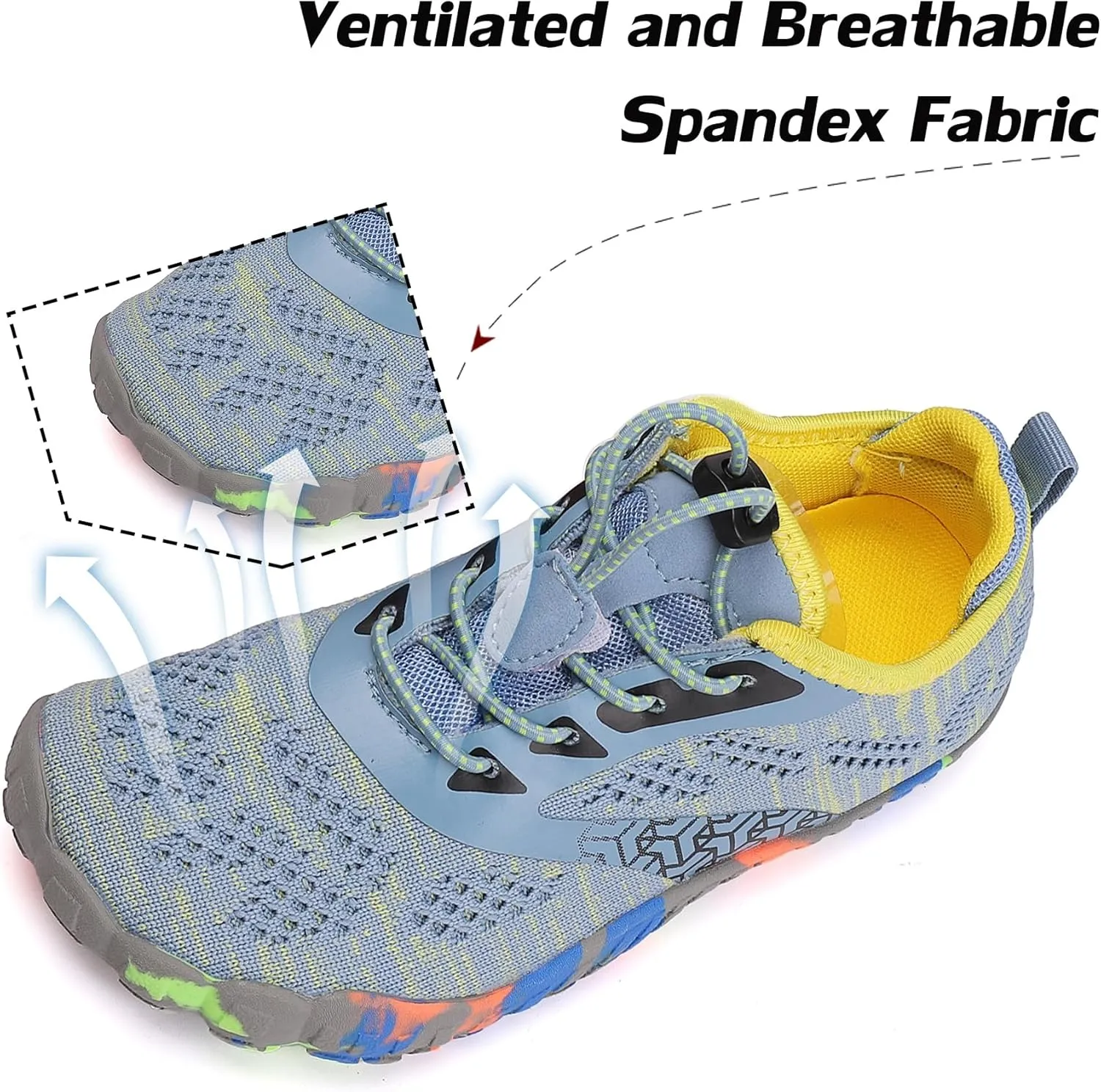 DimaiGlobal Kids Barefoot Shoes Boys Trail Running Shoes Girls Running Shoes Sneakers Athletic Tennis Shoes Toddler Little Kid Big Kid