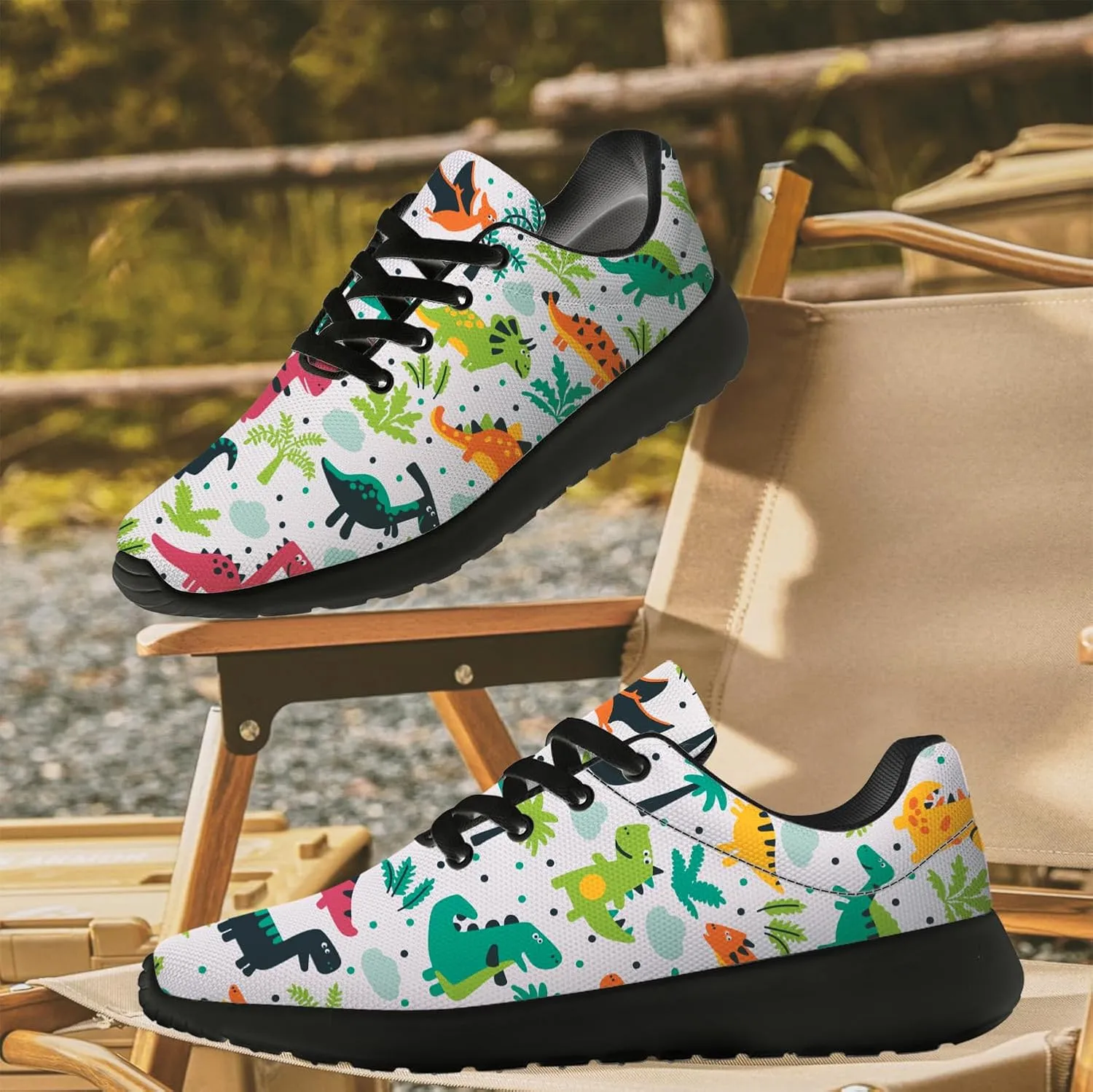 Dinosaur Shoes Womens Mens Running Shoes Cartoon Sneakers Gifts for Women Men