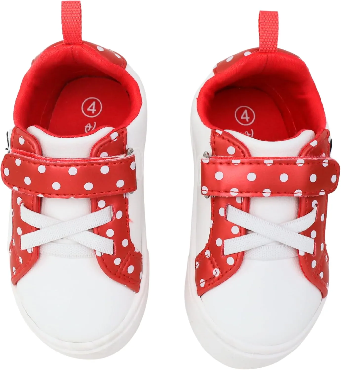 Disney Infant Girls Minnie Mouse Low Top Hook and Loop Sneakers