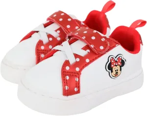 Disney Infant Girls Minnie Mouse Low Top Hook and Loop Sneakers