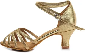 DKZSYIM Women Latin Dance Shoes Ballroom Salsa Tango Practice Performence Party Dancing Shoes,Model 1810-6