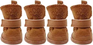 Dog Snow Boots Dog Boots for Snow and Ice Pet Snow Boots Small Dogs Pet Winter Shoes Pet Outdoor Shoes Non-Slip Dog Shoe Dog Boots for Snow and Ice