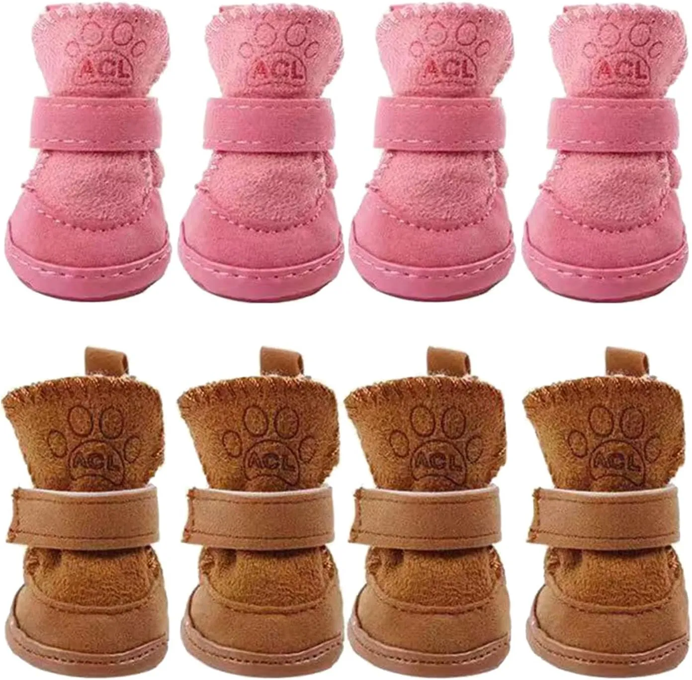 Dog Snow Boots Dog Boots for Snow and Ice Pet Snow Boots Small Dogs Pet Winter Shoes Pet Outdoor Shoes Non-Slip Dog Shoe Dog Boots for Snow and Ice