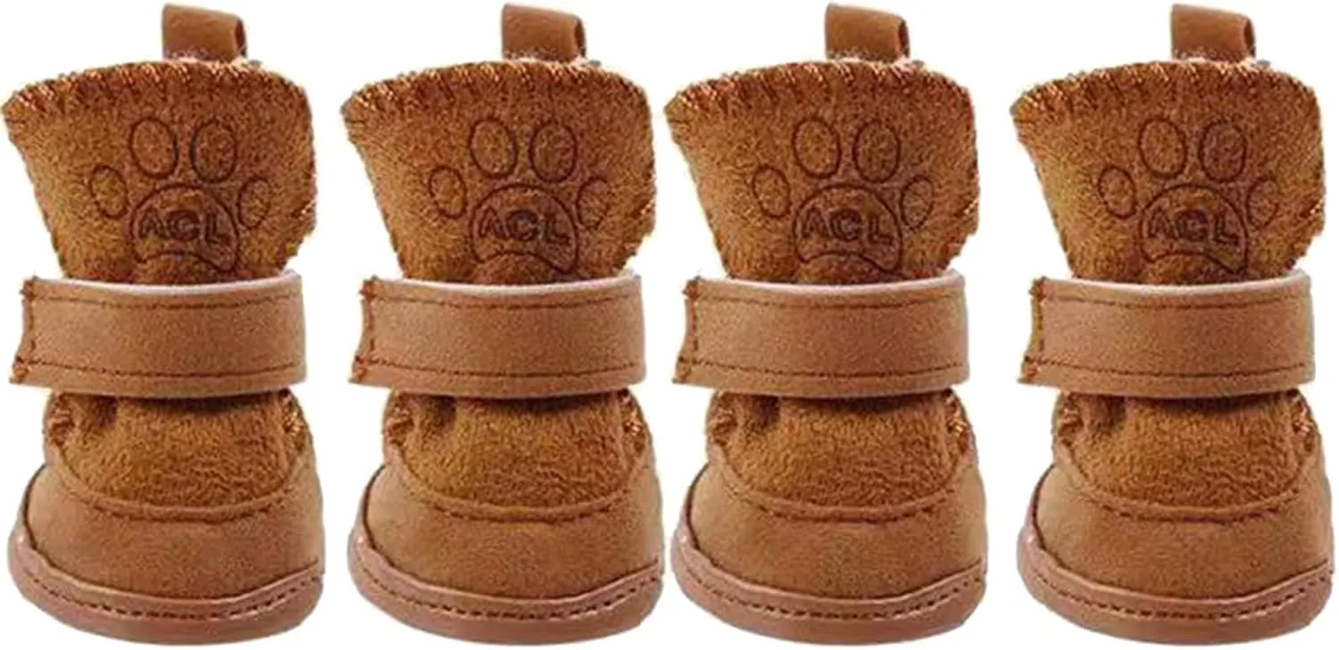 Dog Snow Boots Dog Boots for Snow and Ice Pet Snow Boots Small Dogs Pet Winter Shoes Pet Outdoor Shoes Non-Slip Dog Shoe Dog Boots for Snow and Ice