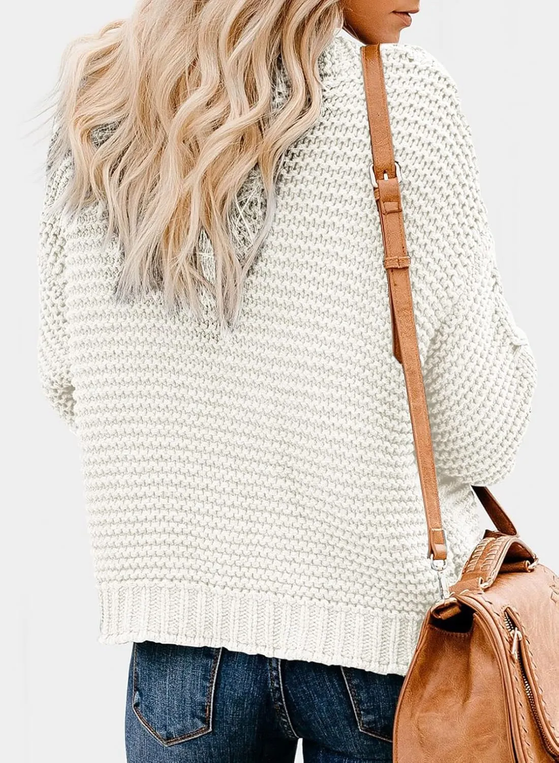 Dokotoo Womens Open Front Long Sleeve Chunky Knit Cardigan Sweaters Loose Outwear Coat