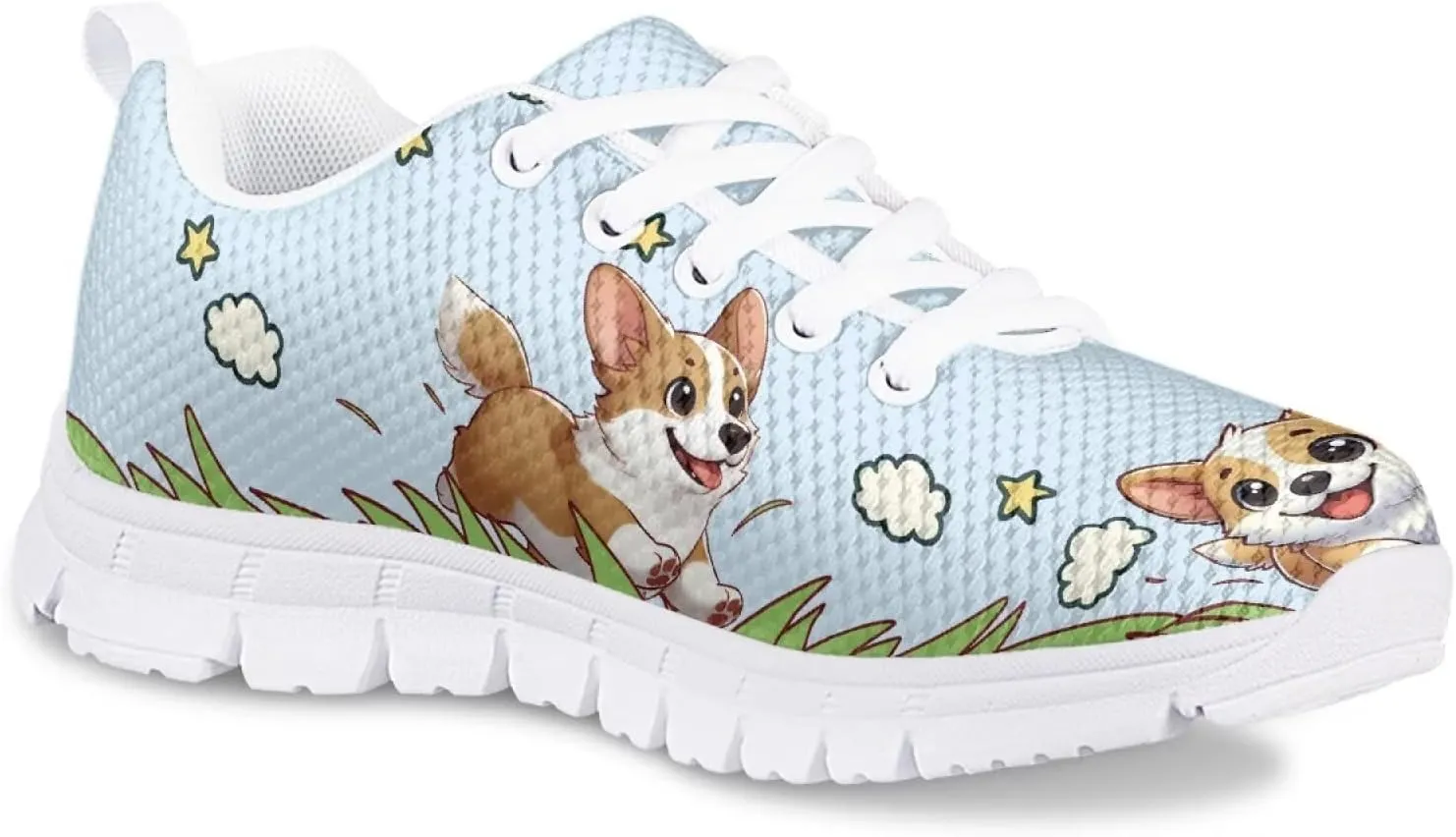 Doojoayie School Tennis Shoes for Girls Running Shoes Animal Pattern Casual Sneakers