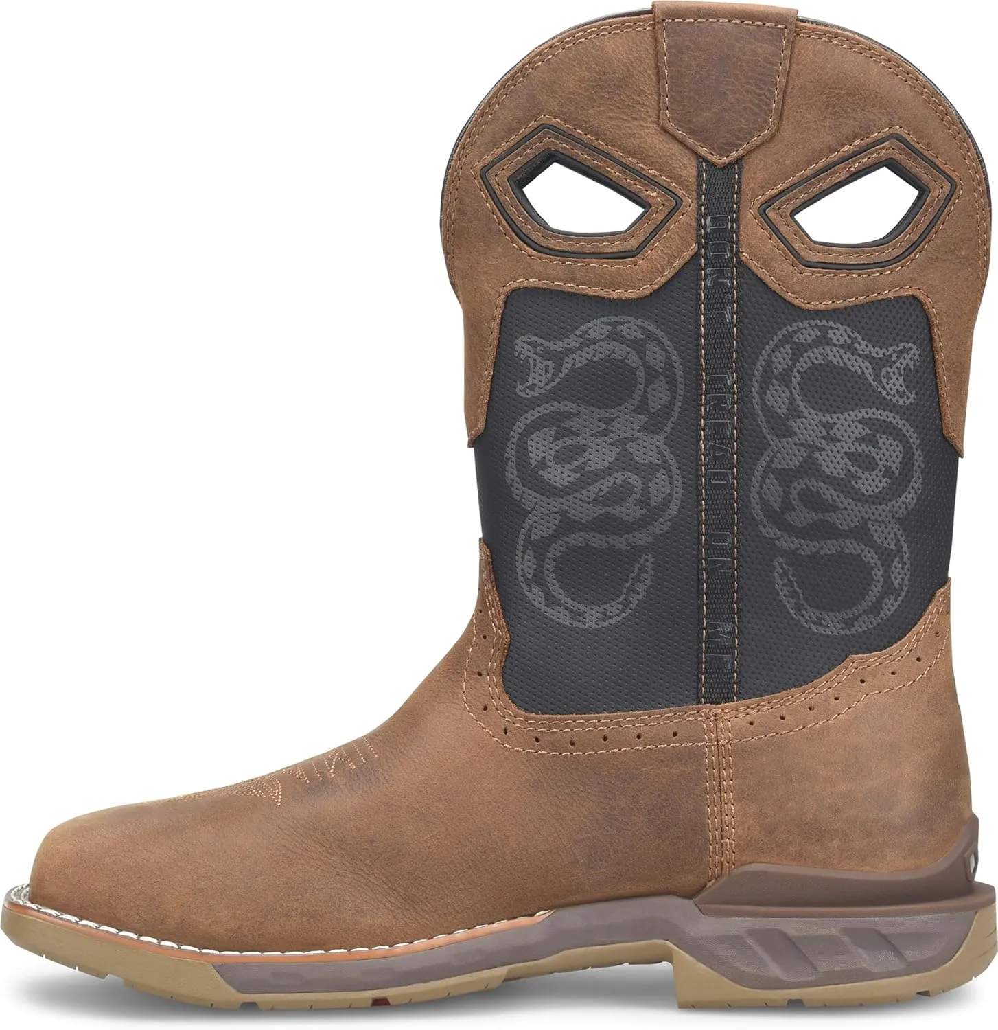 DOUBLE-H Men's Phantom Rider Serpentine 11" Waterproof Wide Square Composite Toe Roper Boots