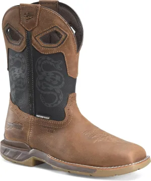 DOUBLE-H Men's Phantom Rider Serpentine 11" Waterproof Wide Square Composite Toe Roper Boots