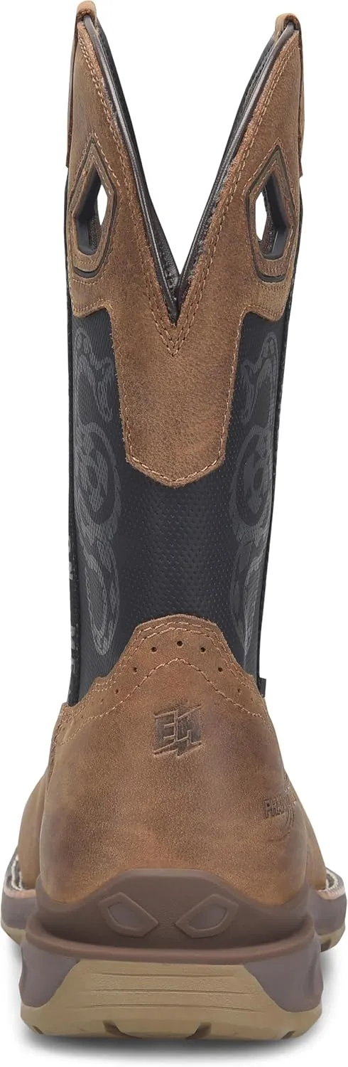 DOUBLE-H Men's Phantom Rider Serpentine 11" Waterproof Wide Square Composite Toe Roper Boots