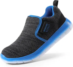 DREAM PAIRS Boys Girls Shoes Kids Slip on Tennis EZ-Ons MightyMovers Running Athletic Barefoot Zero Drop Sports Sneakers