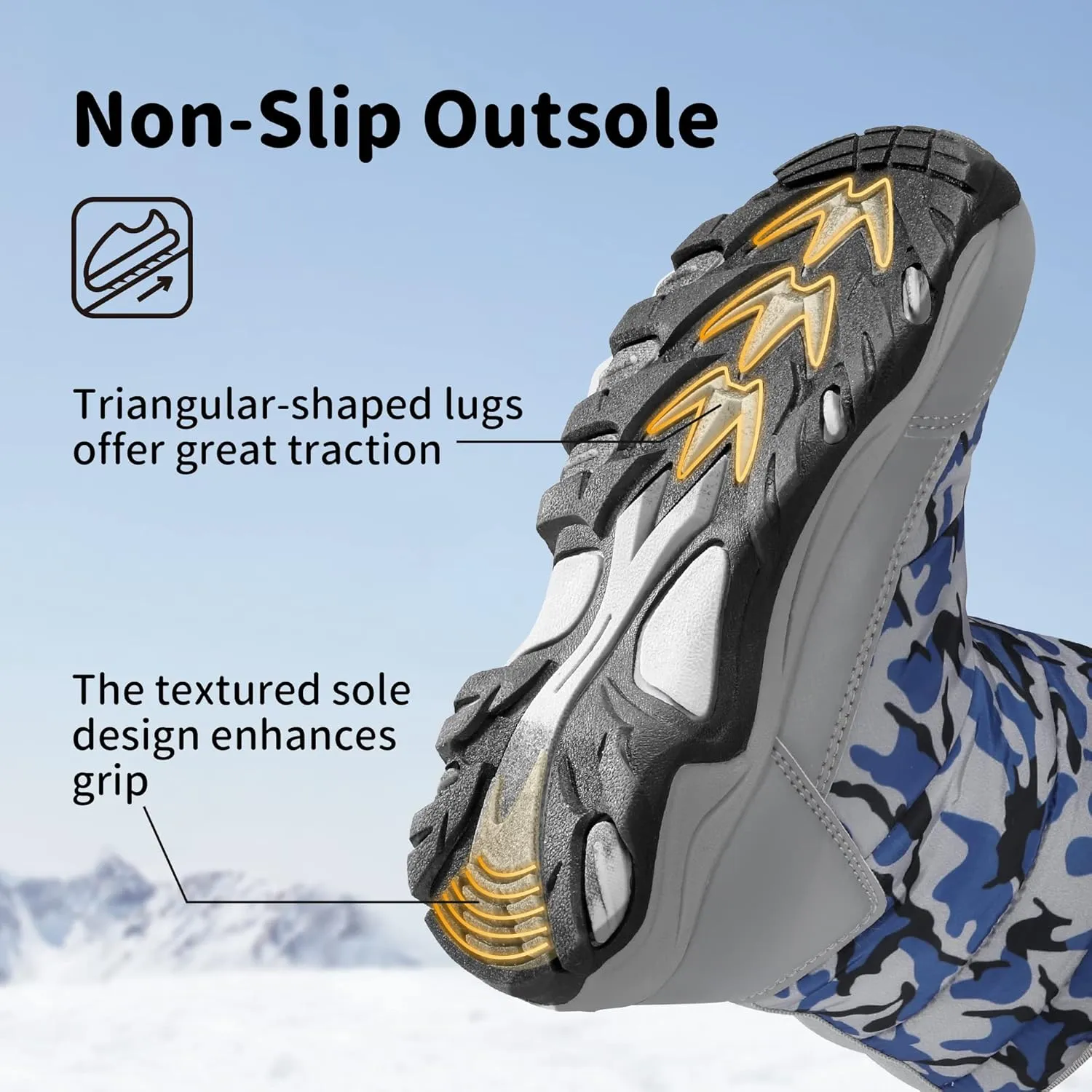 DREAM PAIRS Boys Girls Snow Boots Waterproof Hook and Loop Mid Calf Faux Fur Lining Winter Shoes for Little/Big Kids