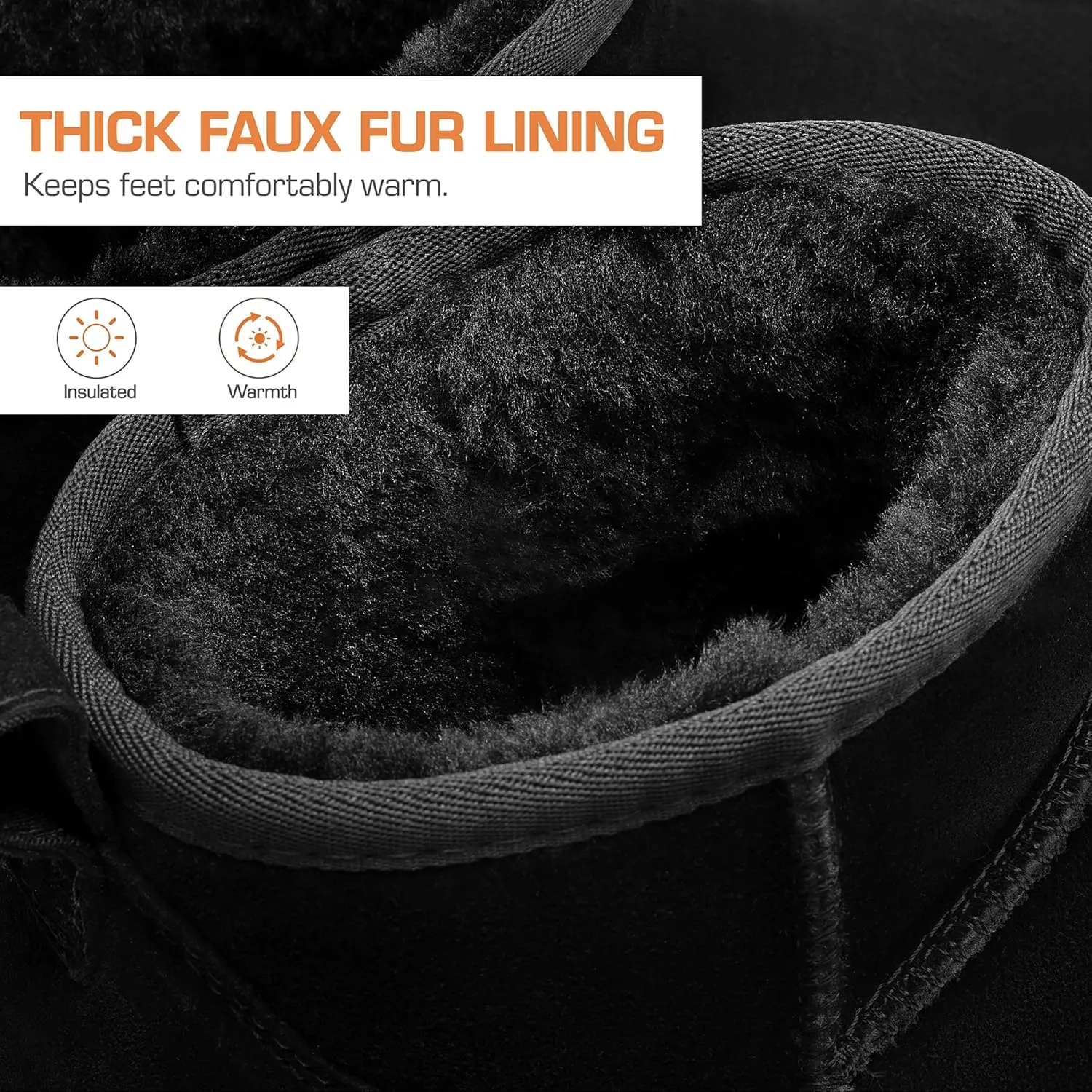 DREAM PAIRS FuzzyClassic Platform Mini Boots for Women Suede Genuine Leather, Classic Winter Ankle Snow Boots with Memory Foam Insole Lightweight Anti-Slip Outsole Outdoor