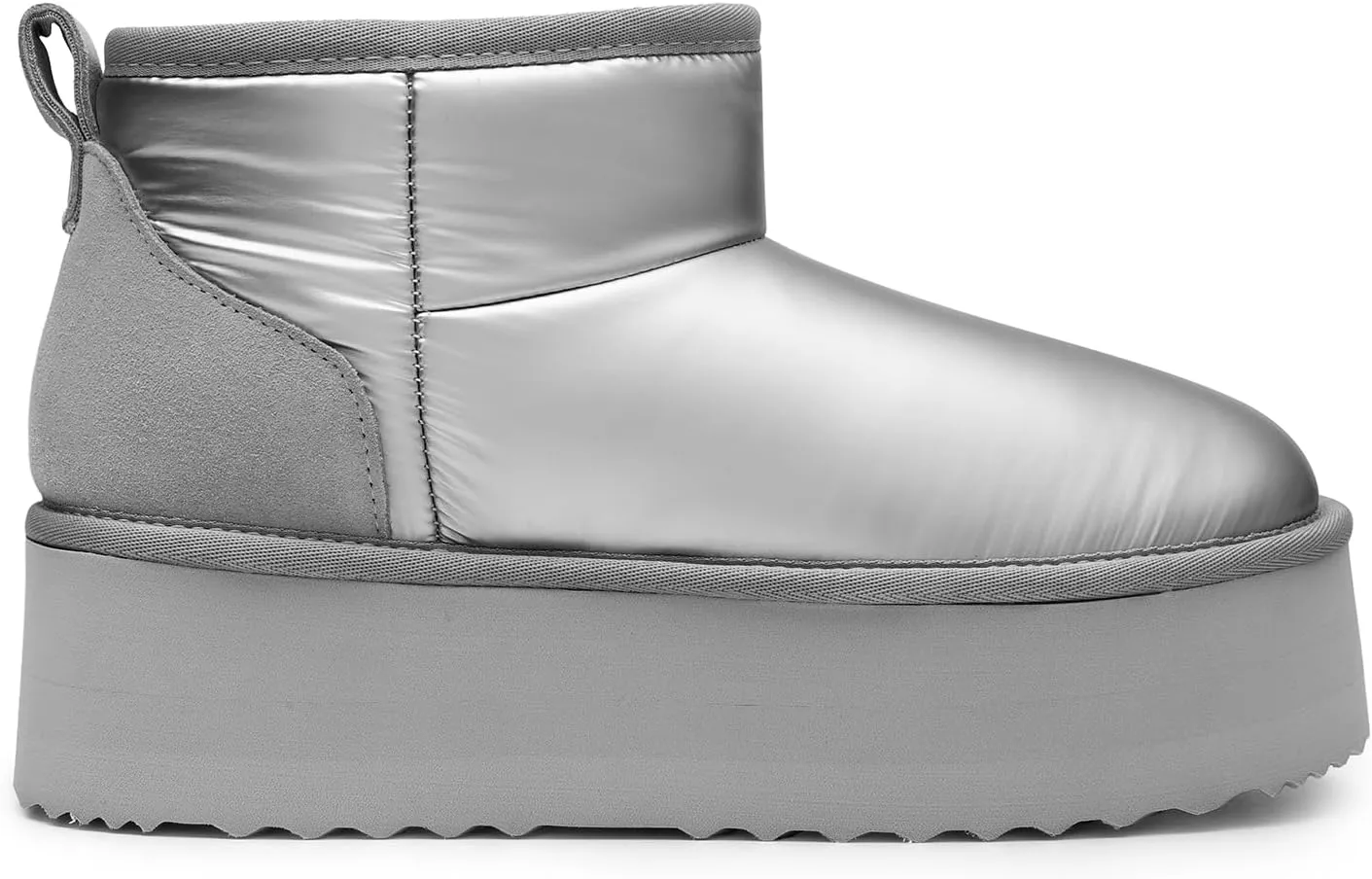 DREAM PAIRS FuzzyClassic Platform Mini Boots for Women Suede Genuine Leather, Classic Winter Ankle Snow Boots with Memory Foam Insole Lightweight Anti-Slip Outsole Outdoor