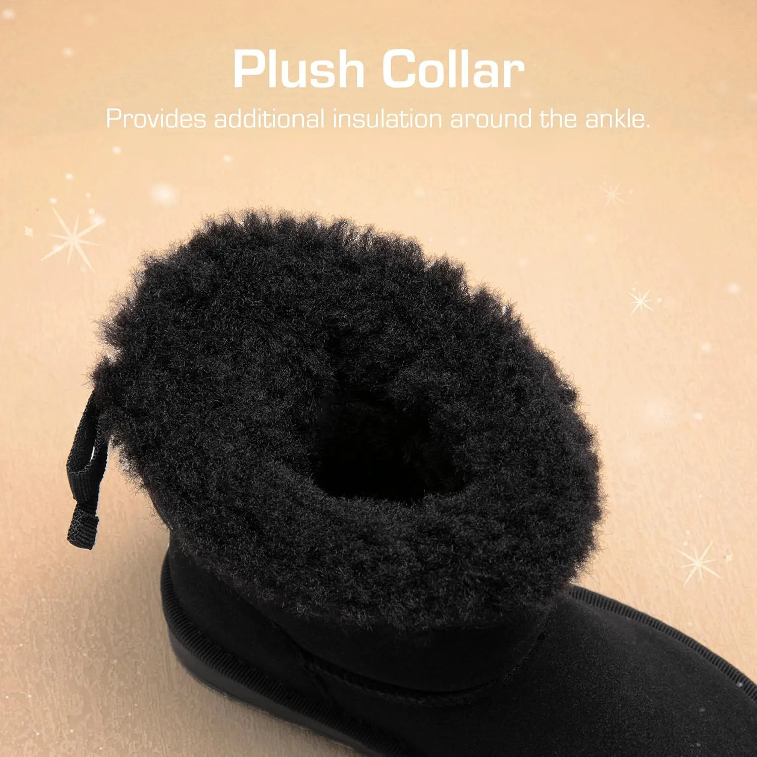 DREAM PAIRS Girls Boots Kids Winter Faux Fur Warm Snow Ankle FuzzyChic Kid's Bow Boots for Toddler/Little Kid