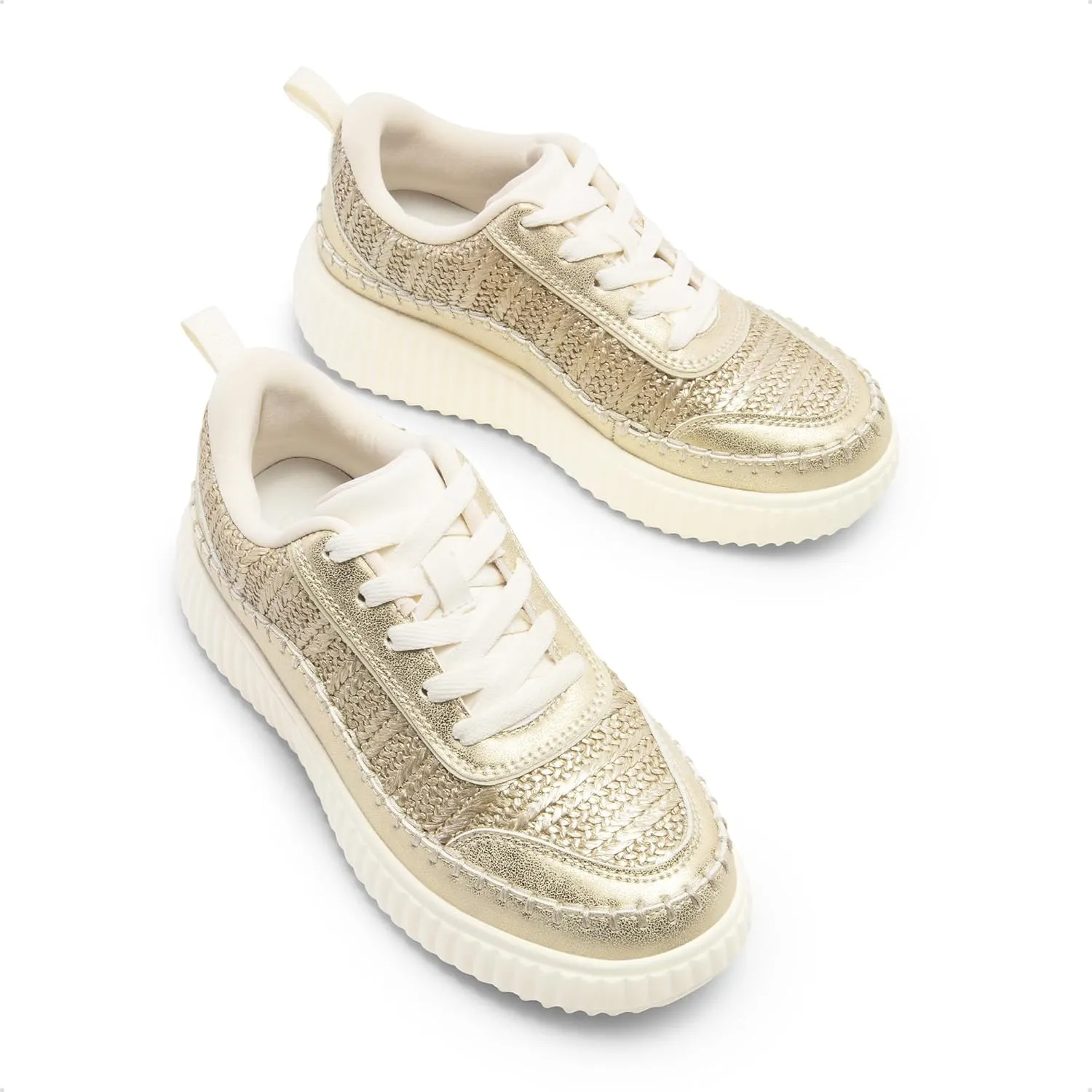 DREAM PAIRS Girls Fashion Sneakers Tennis Shoes Kids Platform Lightweight Lace Up Casual Walking Shoes