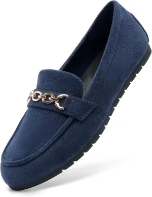 DREAM PAIRS Loafers for Women Casual Comfortable Slip On Flat Shoes Lightweight Leisure Work Shoes Comfort Walking Shoes
