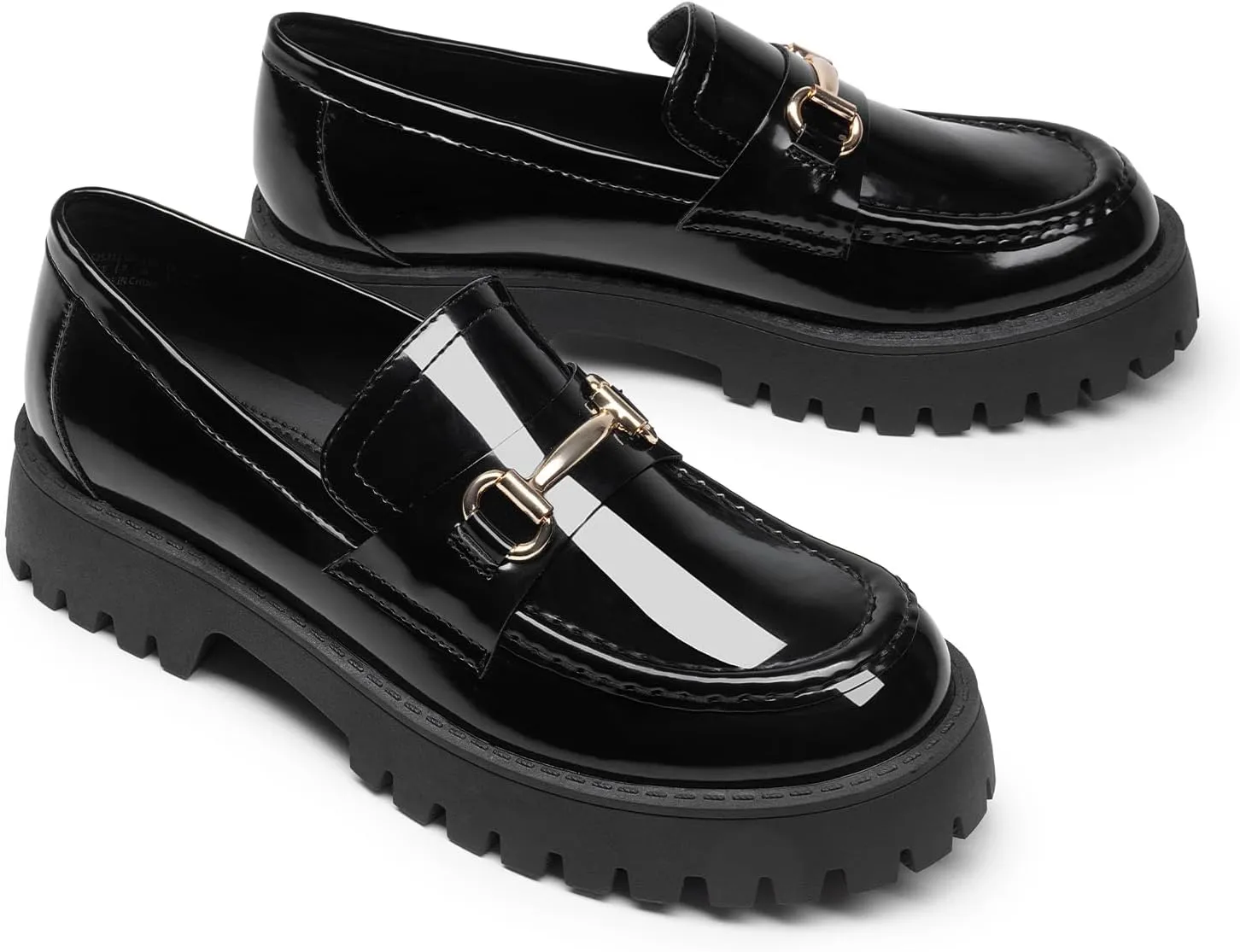 DREAM PAIRS Loafers for Women Platform Chunky Penny Loafer Slip On Casual Dressy Business Shoes with Arch Support