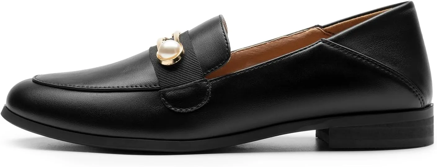 DREAM PAIRS Loafers for Women Slip On Comfortable Round Toe Casual Fashion Flats Dressy Shoes