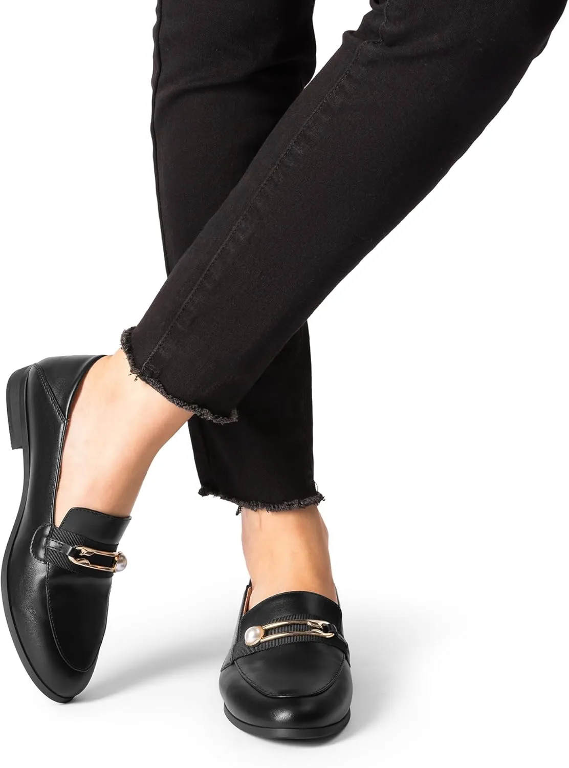 DREAM PAIRS Loafers for Women Slip On Comfortable Round Toe Casual Fashion Flats Dressy Shoes