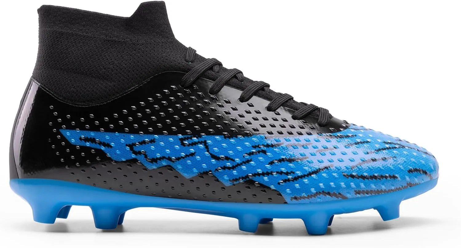 DREAM PAIRS Men's Soccer Cleats Lightweight Football Cleats Professional Training High-top Soccer Shoes