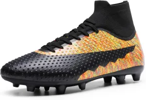 DREAM PAIRS Men's Soccer Cleats Lightweight Football Cleats Professional Training High-top Soccer Shoes