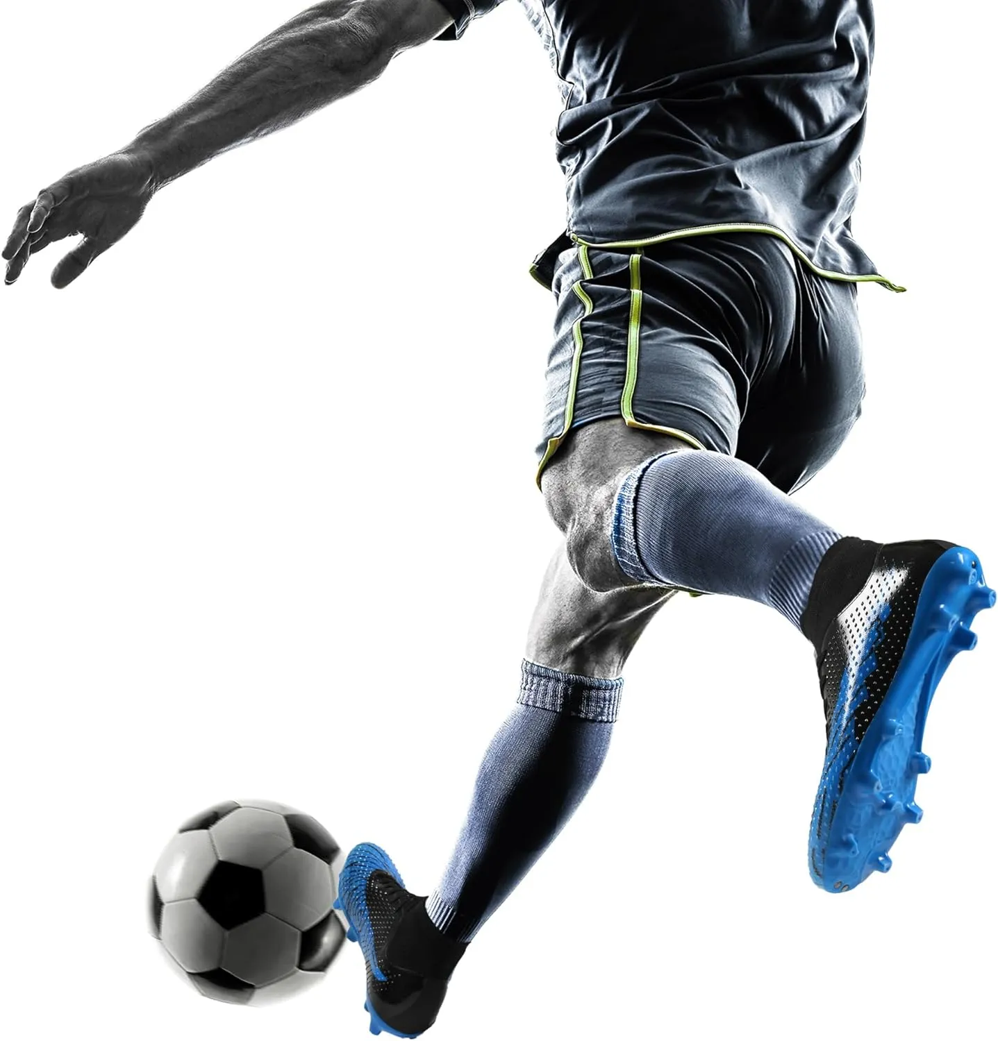 DREAM PAIRS Men's Soccer Cleats Lightweight Football Cleats Professional Training High-top Soccer Shoes