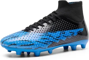 DREAM PAIRS Men's Soccer Cleats Lightweight Football Cleats Professional Training High-top Soccer Shoes
