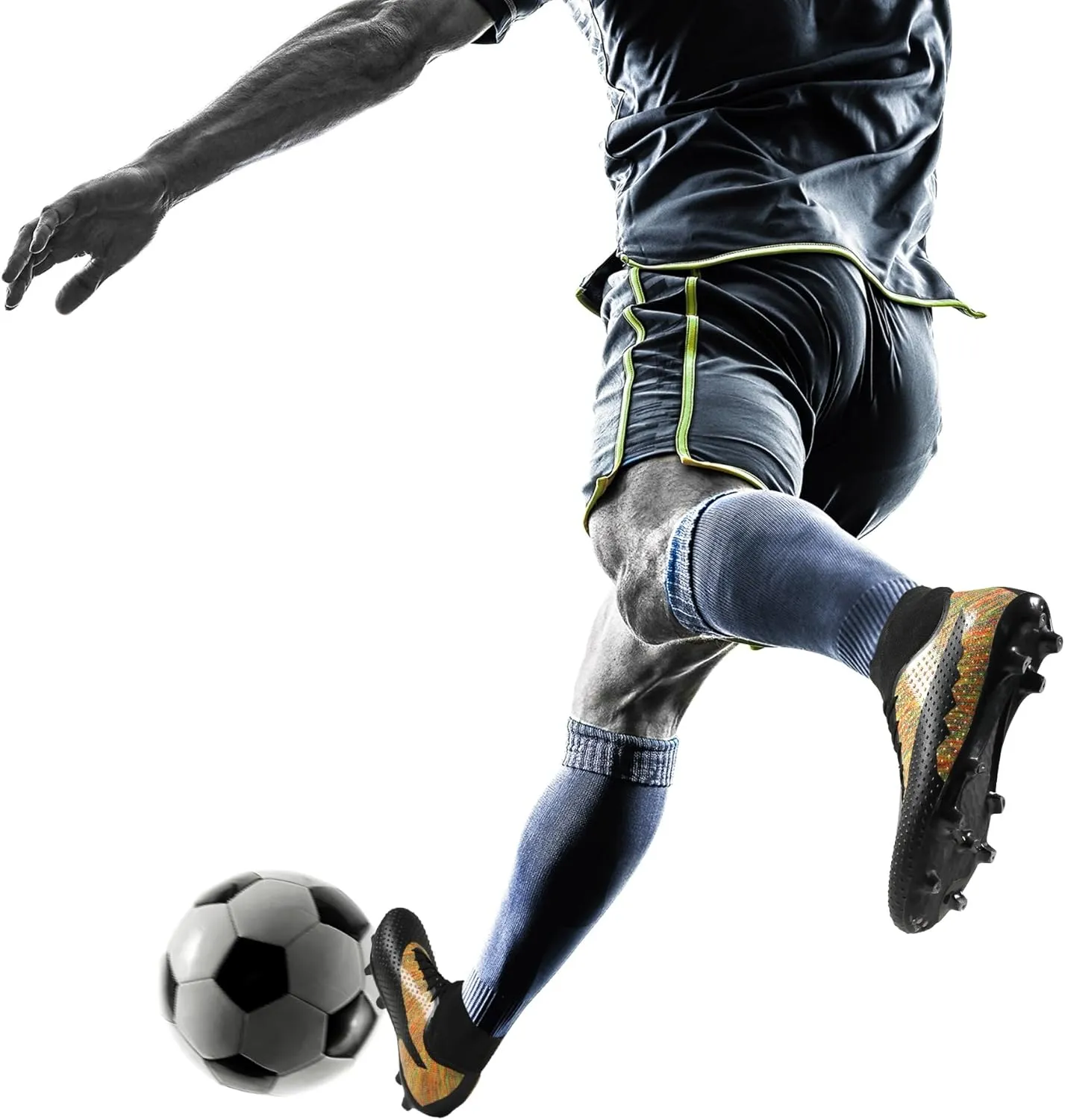 DREAM PAIRS Men's Soccer Cleats Lightweight Football Cleats Professional Training High-top Soccer Shoes