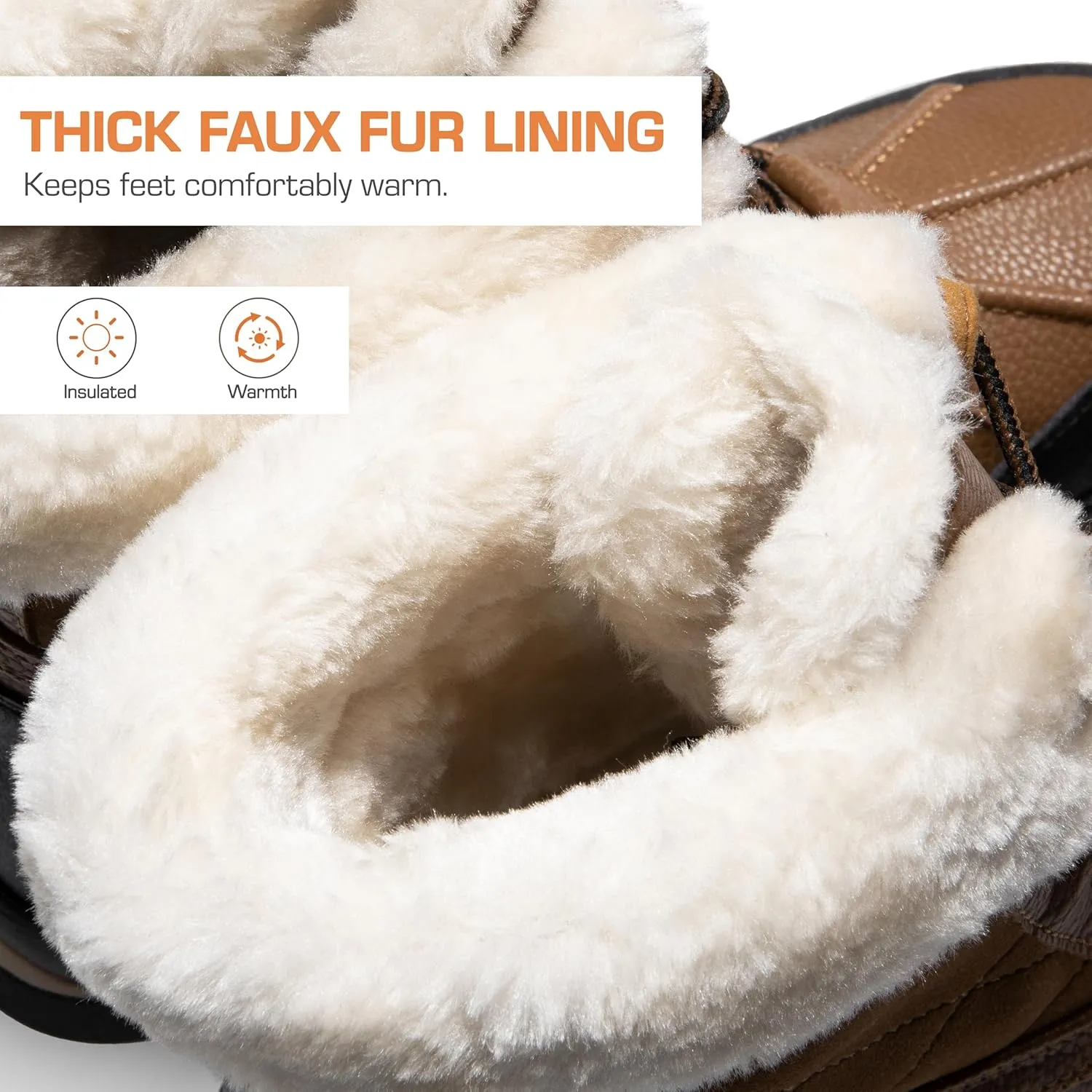 DREAM PAIRS Snow Boots for Women Waterproof Mid Calf Lace Up Duck Boots Warm Faux Fur FuzzyGo Bold Winter Boots for Outdoor