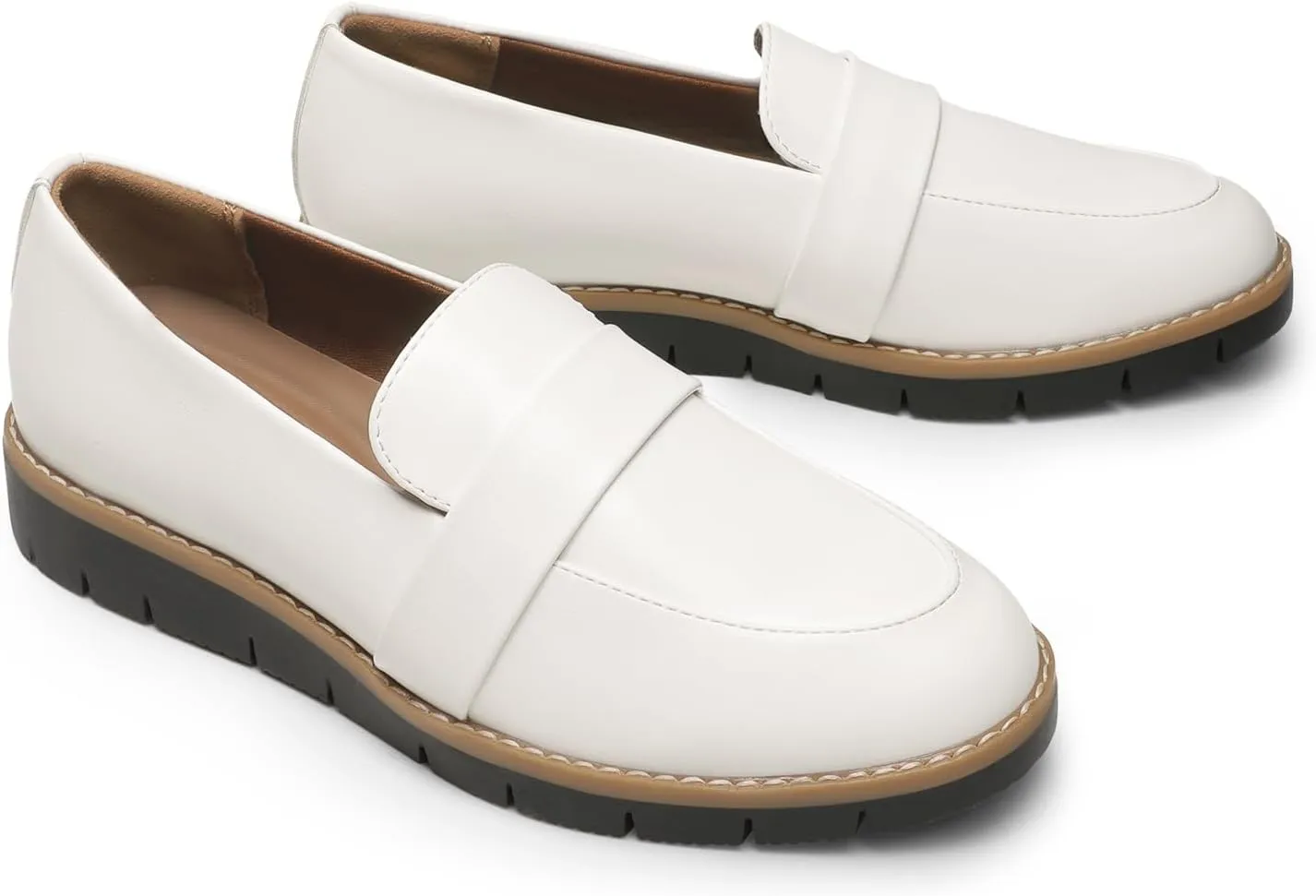 DREAM PAIRS Women's Loafers, Slip-On Business Casual Work Shoes