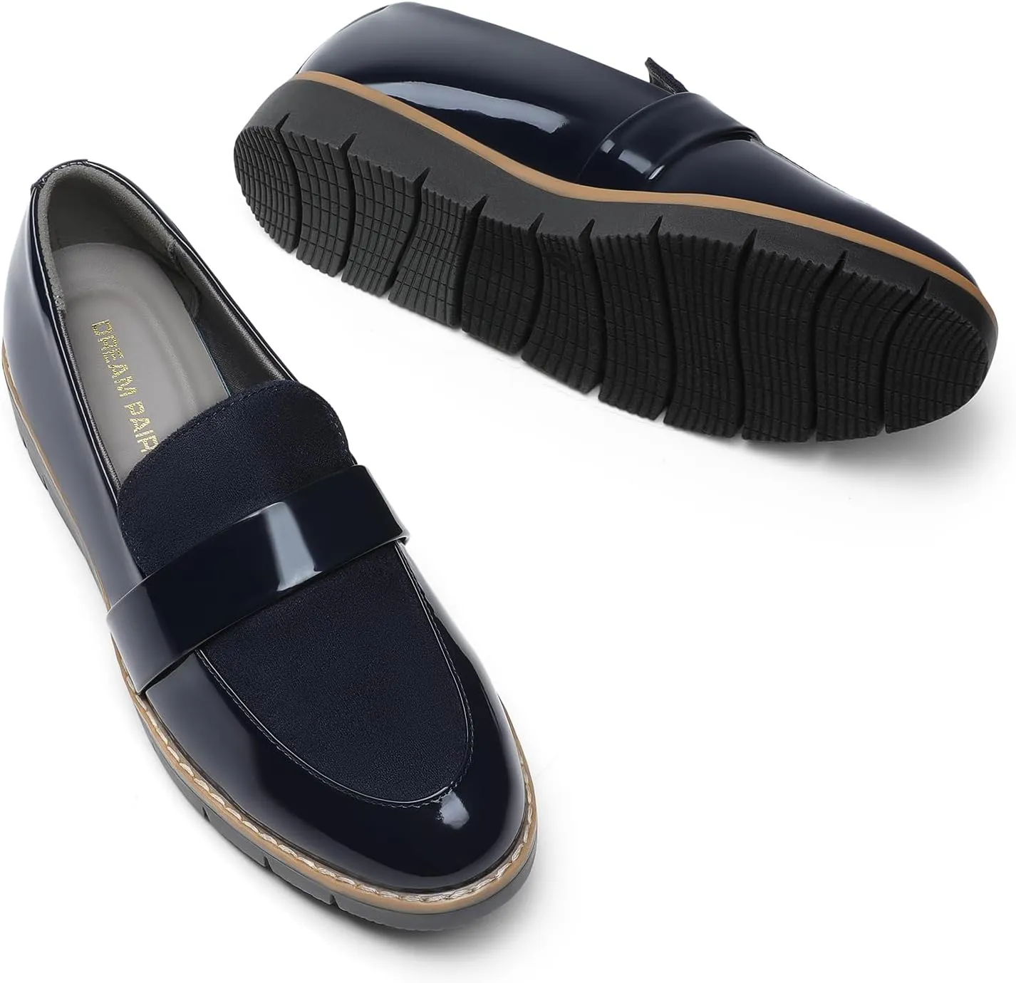 DREAM PAIRS Women's Loafers, Slip-On Business Casual Work Shoes