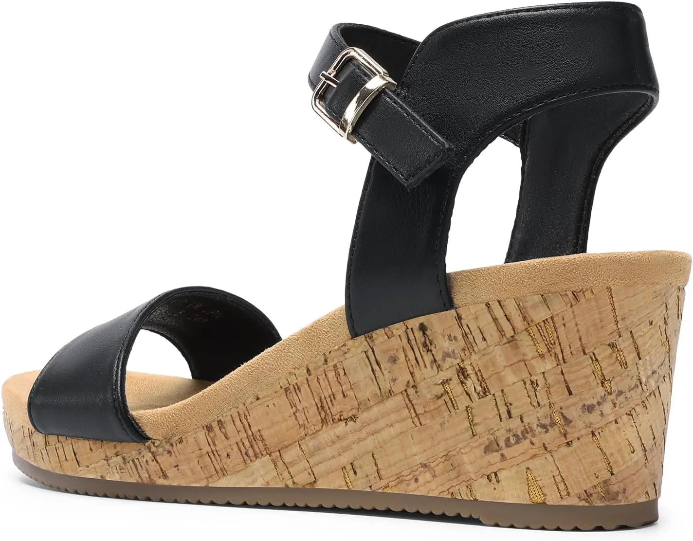 DREAM PAIRS Women's Open Toe Buckle Ankle Strap Platform Wedge Sandals Women 2025