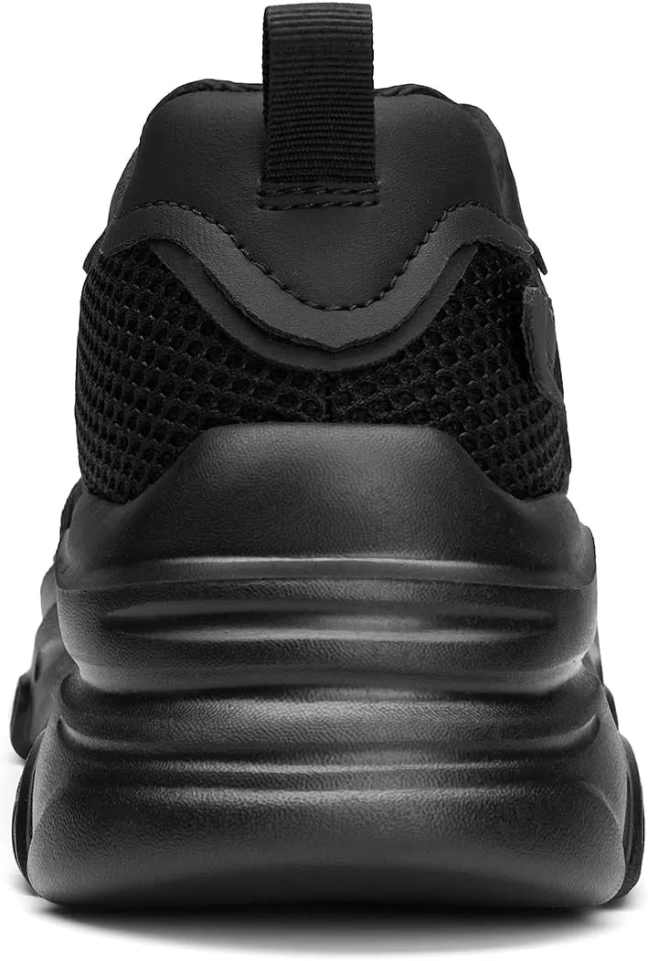 DREAM PAIRS Women's Platform Chunky Fashion Sneakers Jaxon Walking Lace-Up Comfortable Dad Sneakers Workout Sport Work Casual Tennis Shoes