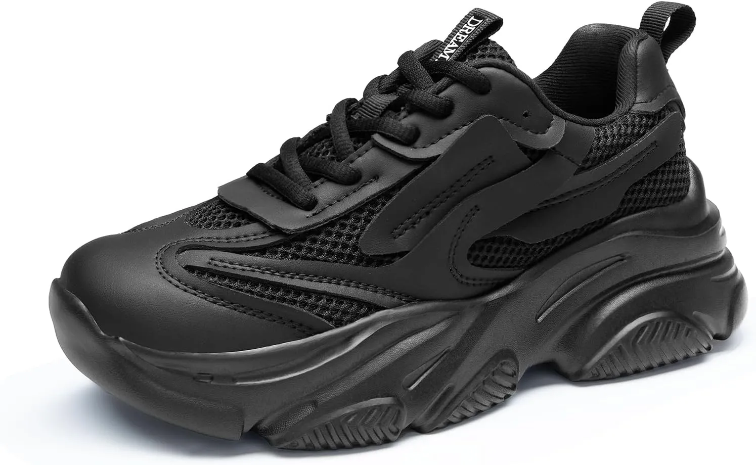 DREAM PAIRS Women's Platform Chunky Fashion Sneakers Jaxon Walking Lace-Up Comfortable Dad Sneakers Workout Sport Work Casual Tennis Shoes