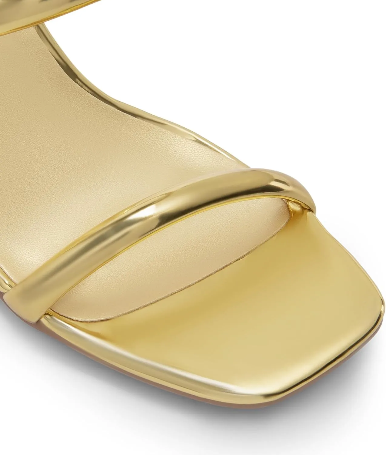 DREAM PAIRS Women's Square Open Toe Block Heels Two Strap Slip On High Heeled Slides Sandals