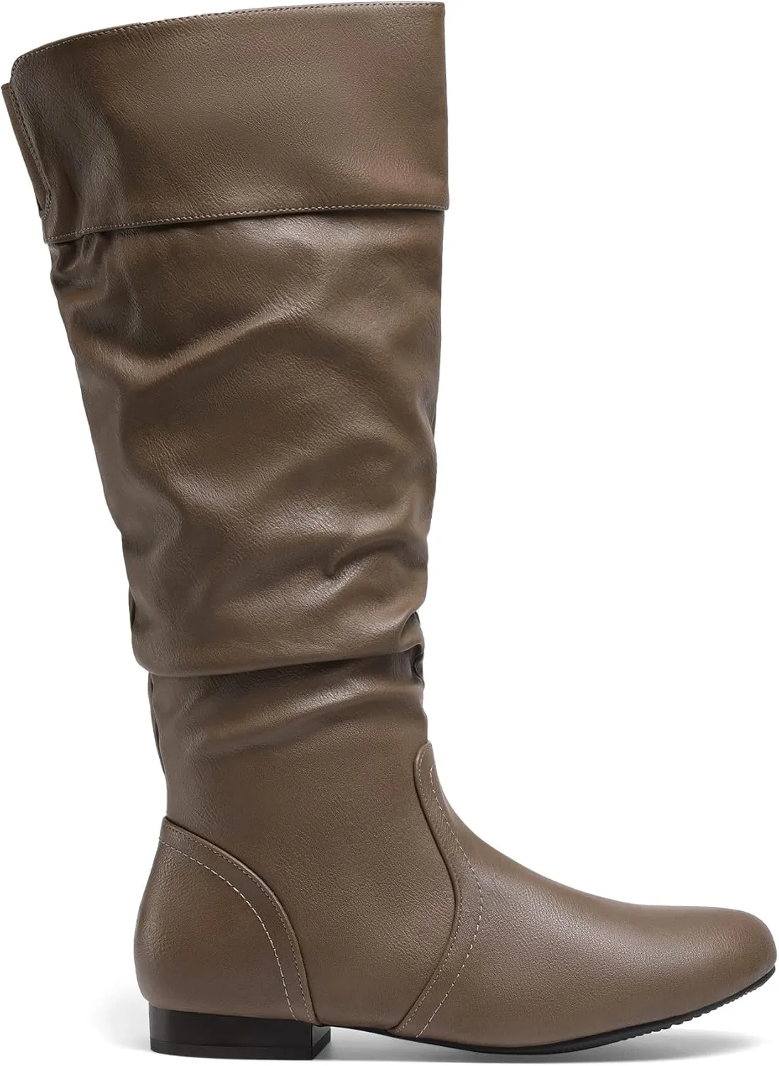 DREAM PAIRS Women's Wide Calf Knee High Pull On Fall Weather Winter Boots