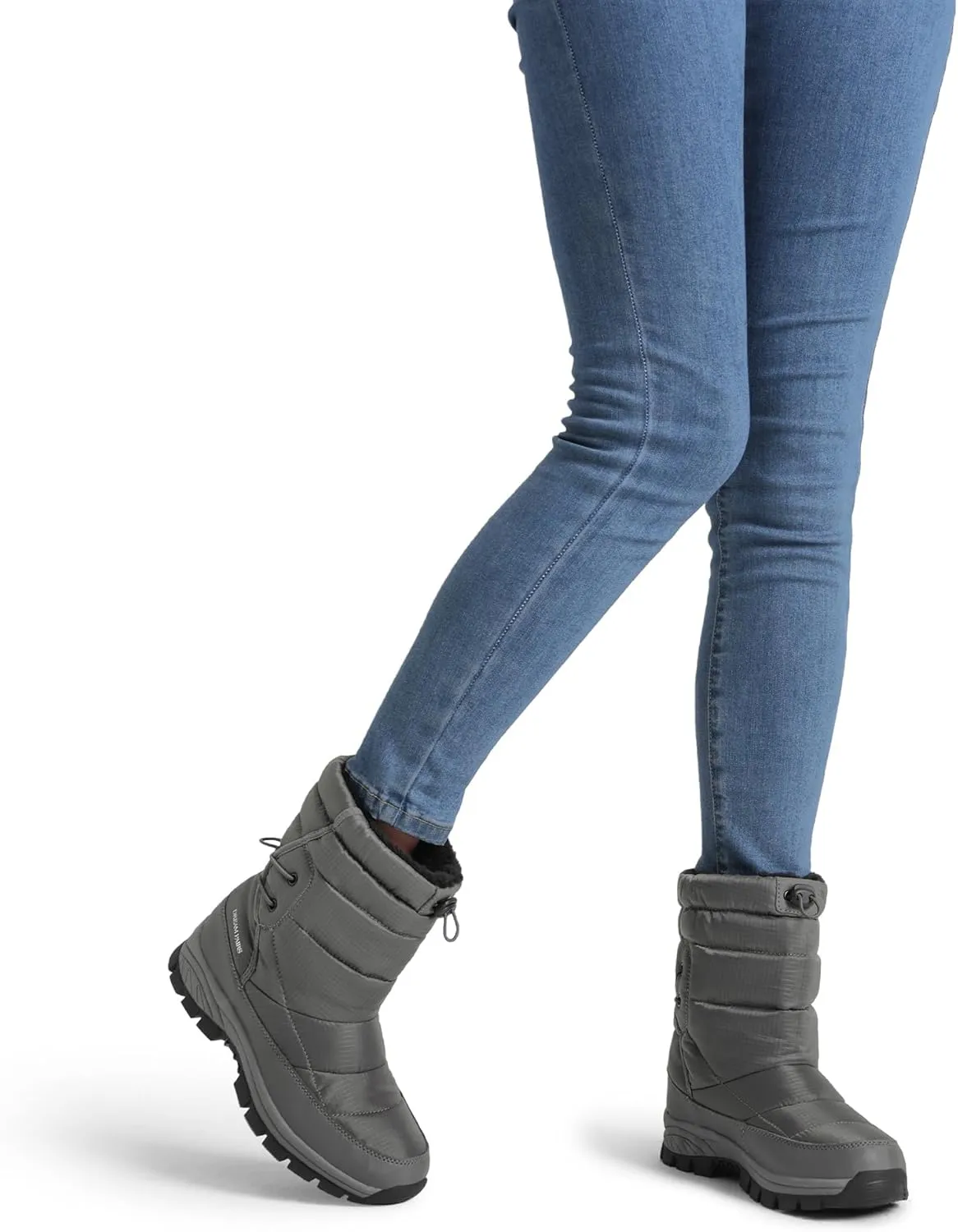 DREAM PAIRS Women's Winter Snow Boots Waterproof Lightweight Warm Fashion Janara Mid Calf Boot