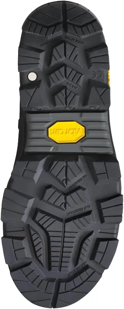 DUNLOP Men's High-top Rubber Boot with Flat Heel and Buckle Closure Protective Footwear