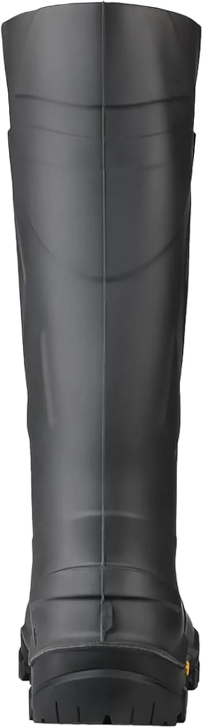 DUNLOP Men's High-top Rubber Boot with Flat Heel and Buckle Closure Protective Footwear