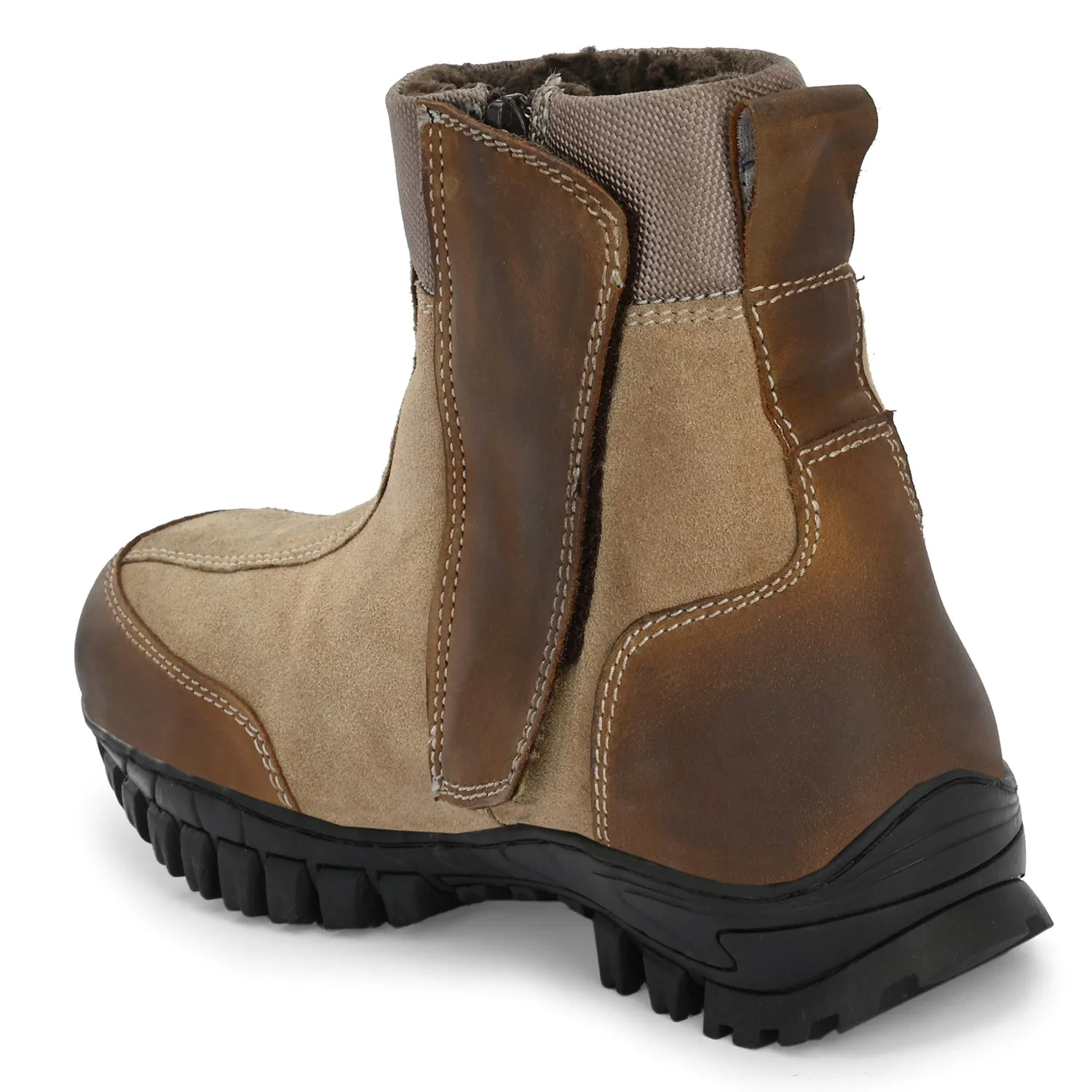 Eego Italy Snug Genuine Leather Winter Snow Boots With Fur